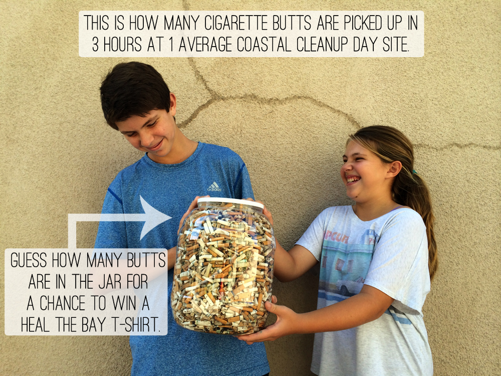 How many cigarette butts?