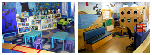 SMPA Kid's Corner before and after