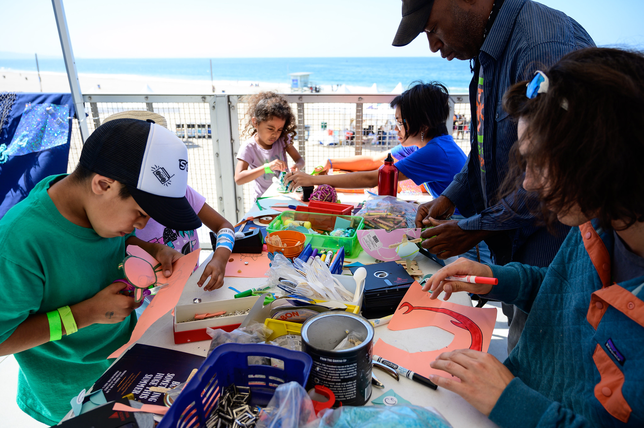 Coastal Cleanup Day at Dockweiler Youth Center.  Photo by Venice Paparazzi