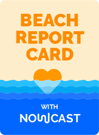 the logo for Beach Report Card with NowCast